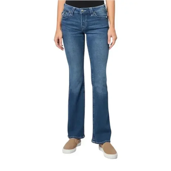 New True Religion Becca Mid Rise Bootcut Jeans Women’s Size 27 - Picture 1 of 10